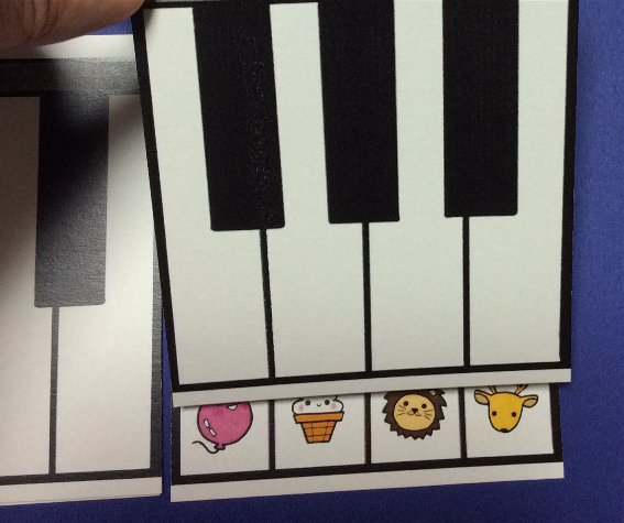 導入期に使えるピアノ鍵盤シート（音楽教材）